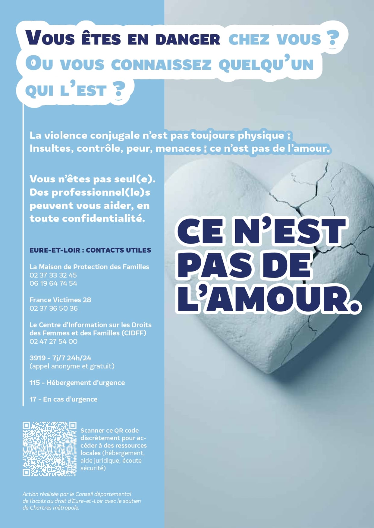 Lancement d’une campagne de prévention des violences conjugales à l’hôpital de Chartres